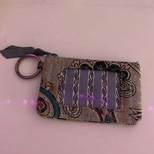 Vera Bradley wallet with key chain hook